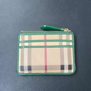 Burberry Vintage Zip Up Card Case
